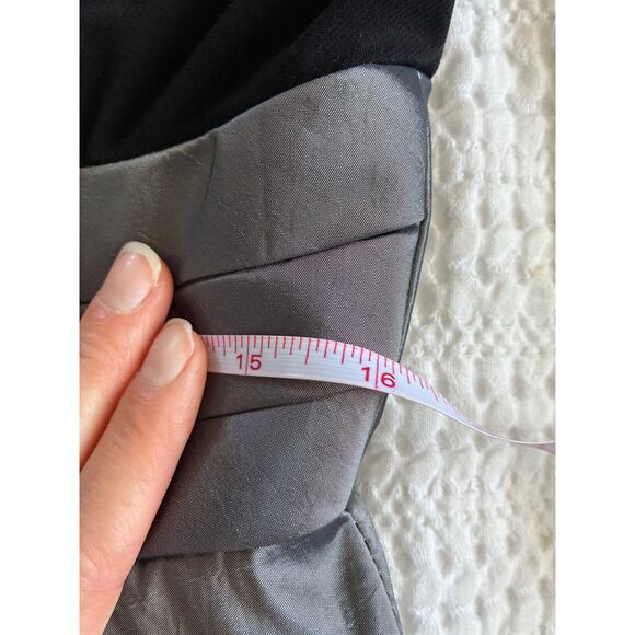 VTG Y2K Dress Black Gray 12 Whimsigoth Fairy Grunge Hoco Party Iridescent Empire - Picture 15 of 16